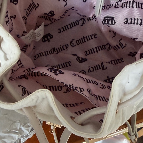 Juicy Couture Cream Quilted Backpack - Picture 14 of 16